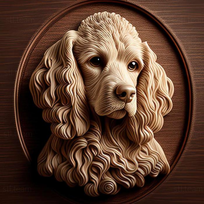 3D модель Пудель собака (STL)